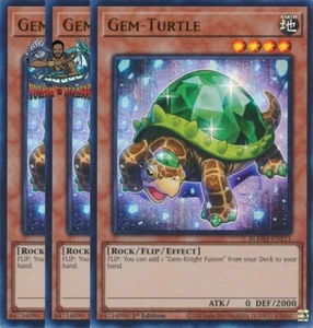 Yugioh! 3x Gem-Turtle BLMM-EN111 Ultra Raro 1ª Edición Casi Nuevo - Imagen 1 de 1