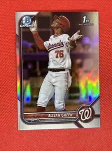 ELIJAH GREEN 2022 1st BOWMAN DRAFT CHROME REFRACTOR #BDC-23  - Picture 1 of 2