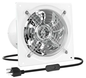 HG Power 8 Inch Exhaust Fan Kitchen Exhaust Fan W Switch 576CFM Window Exhaust - Picture 1 of 3