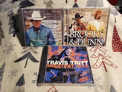 3 Lot Country CD's-Travis Tritt,George Strait LEAD ON, Brooks & Dunn IF YOU SEE - Image 1 of 4
