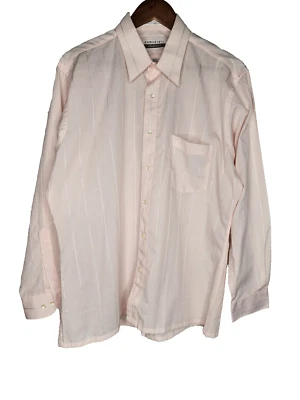 Camisa de vestir vintage de ajuste atlético John Henry de los años 80 en rosa talla 16,5 32-33 Foto 1 de 4