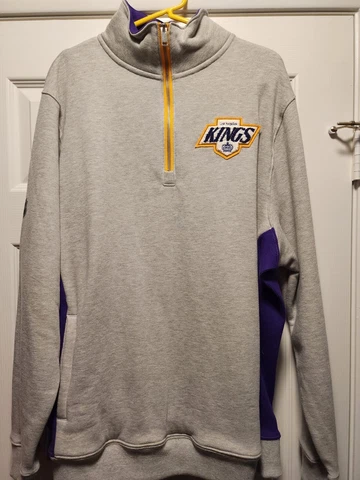 Los Angeles Kings Reverse Retro 1.0 Fanatics Quarter Zip Size XL Cover