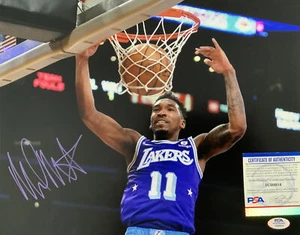 MALIK MONK LAKERS SIGNED 11x14 DUNK PURPLE JERSEY PHOTO PSA ITP AUTHENTICATED - Picture 1 of 3
