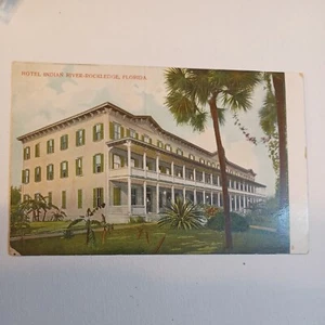 ROCKLEDGE FL FLORIDA ~ Indian River Hotel ~ Early 1900s Postcard Unposted - Picture 1 of 2