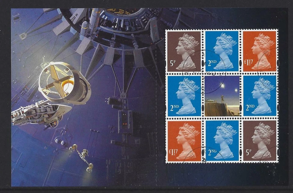 GREAT BRITAIN 2019 STAR WARS PRESTIGE BOOKLET DEFINITIVE PANE FINE USED - Image 1 of 1
