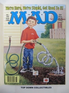 MAD Magazine Mailing Cover Still Attached June 1996 We're Here, Get Used To It - Foto 1 di 4