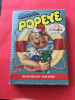 Popeye (Atari 5200, 1983, No. 9510, Parker Brothers) Tested Game Cartridge, CIB! - Image 1 of 4