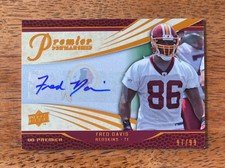 Fred Davis 2008 Upper Deck Premier Penmanship Autographs Bronze 97/99