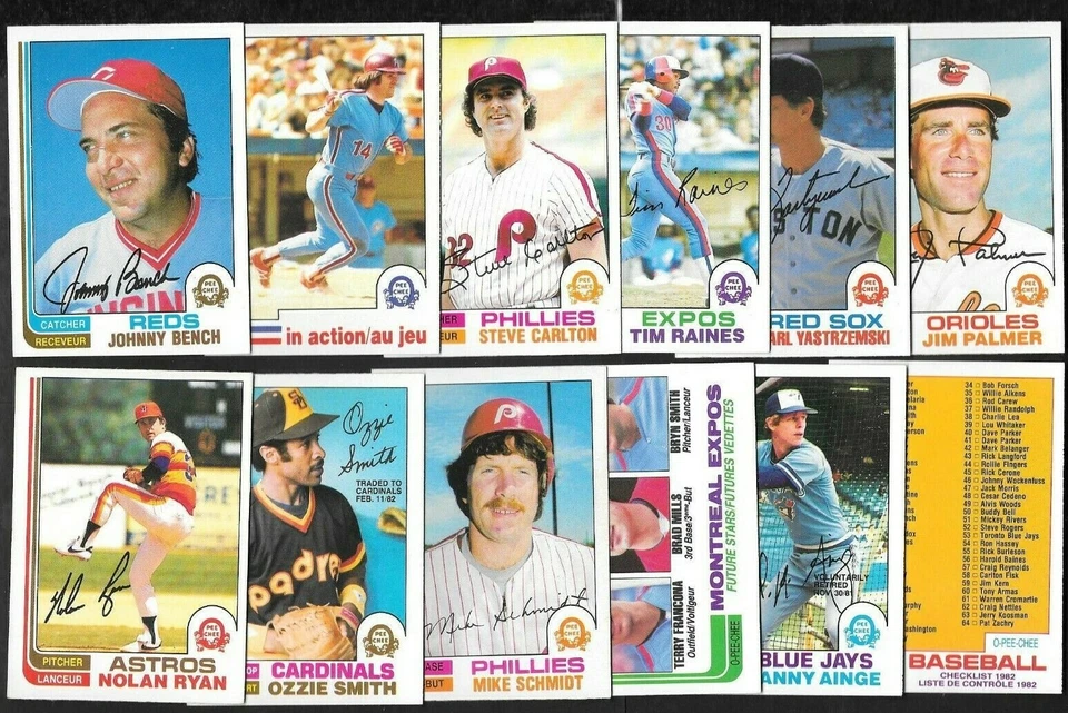 1982 OPC O PEE CHEE TOPPS MLB BASEBALL CARD 1-132 & ERROR VARIATION SEE LIST - Image 1 of 1
