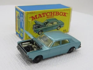 De colección 1968 Lesney Matchbox #53 Ford Zodiac MK IV con caja original Inglaterra - Imagen 1 de 11