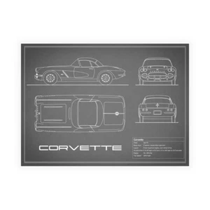 Stampa su Tela su Carta Poster o Quadro Rogan Mark Corvette 33BHP-Grey - Imagen 1 de 2