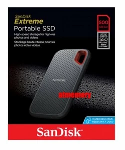 Unidad de estado sólido Sandisk Extreme portátil SSD 500 GB tipo C SDSSDE60-500G EE. UU. - Imagen 1 de 1