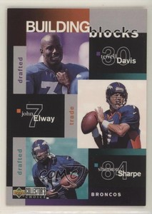 1997 Collector's Choice Terrell Davis John Elway Shannon Sharpe Neil Smith Rod
