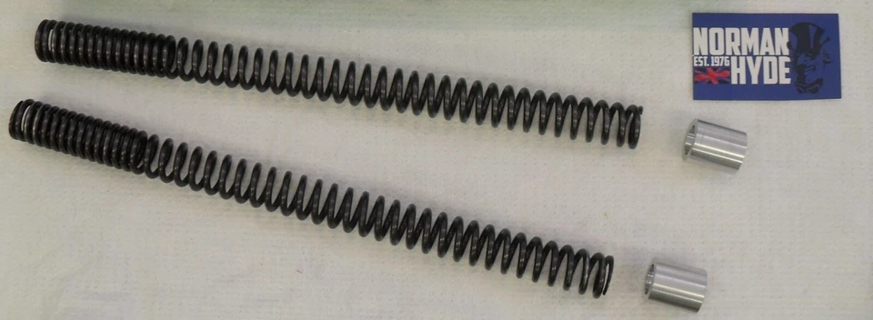 Royal Enfield 650 Interceptor / Continental  PROGRESSIVE FRONT FORK SPRINGS - image 1 of 3