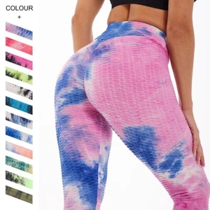 New Colorful Push Up Leggings Women Anti Cellulite Legging Fitness Gym Leggins S - Picture 1 of 124