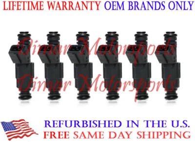 Garantía de por vida - Juego de 6 inyectores de combustible OEM 0280156045 para Cadillac CTS 3,2 L Foto 1 de 4