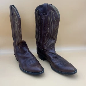 Justin Coffee Saltillo Cowboy Western Boots Style 2417 Men's Size 13D - Picture 1 of 11
