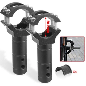 2x Motorcycle Fork Mount Bracket Spot Fog Driving Lamp Head Light Clamp Holder - Picture 1 of 10