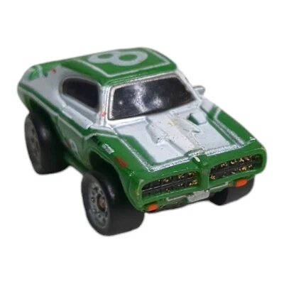 Micro Machines '68 Pontiac GTO No. 8 Green & White 1986 Galoob - Image 1 of 4
