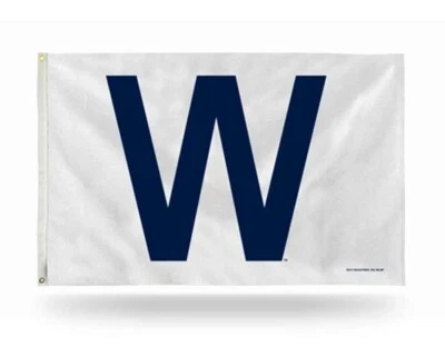 3x5 Flag - MLB Baseball - Chicago Cubs "W"  - Image 1 of 4
