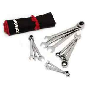 Husky 72-Tooth Reversible SAE Ratcheting Wrench Set (12-Piece)
