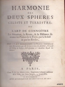 GOIFFON Harmonie der beiden Himmels- und Erdsphären 1739 ASTRONOMIE - Bild 1 von 4