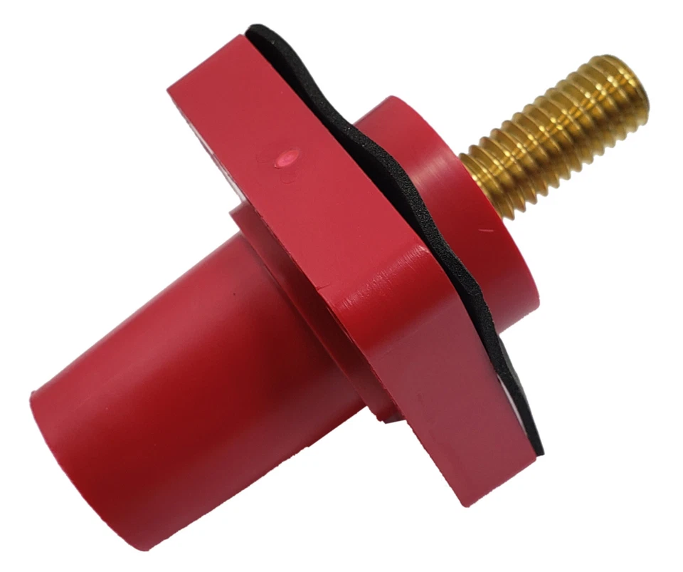 CL40FRSB-C Panel Mount, 400A 600V, 1-1/4" threaded stud, Female - Red (C) - Image 1 of 3
