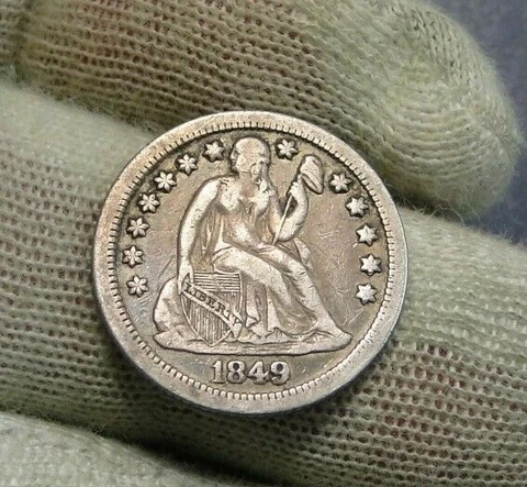 1849 O Seated Liberty Dime Cover