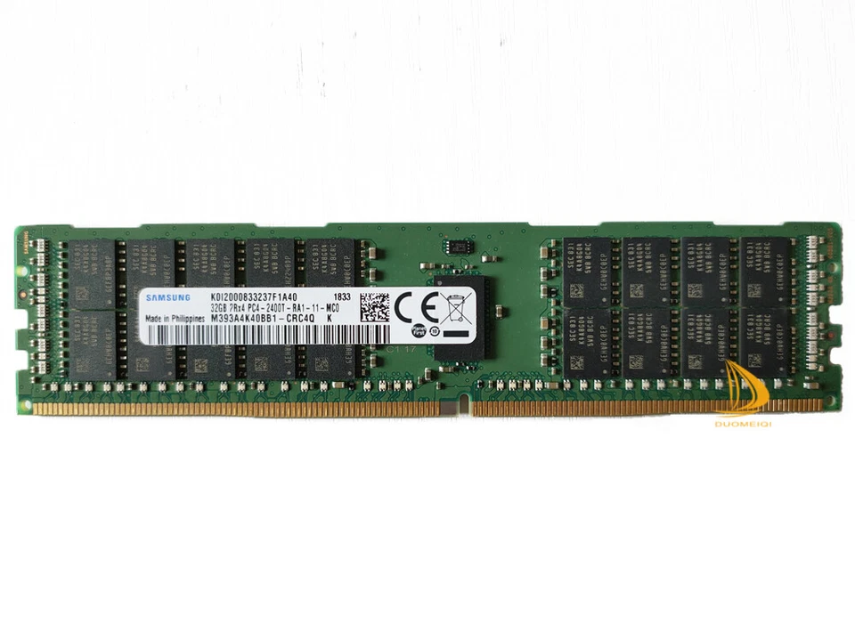 1 pieza Samsung 32GB 2RX4 PC4-2400T DDR4 19200Mhz 1.2V ECC Servidor Memoria RAM DIMM DD Foto 1 de 4