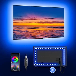 MATICOD LED Lights for TV, 16.4Ft RGB Strip Lights for TV behind 50-70In TV, Blu - Picture 1 of 7