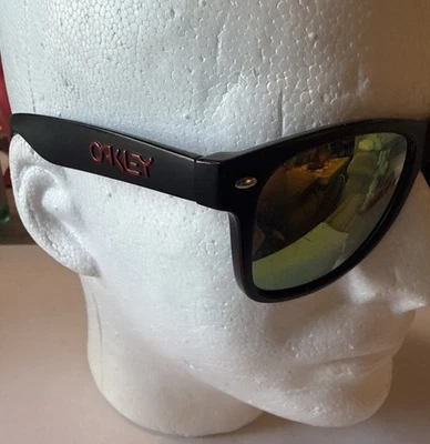 Vintage Oakley Script 82037 Black Matte Frames Sold For Frames Only Good Shape. - Image 1 of 4