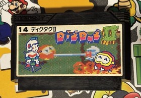 Dig Dug II Nintendo Famicom NAMCOT Japan Import US Seller TESTED
