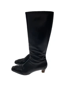 Stivali lunghi Louis Vuitton 36 pelle nera BR0045 - Foto 1 di 5