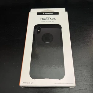Spigen Ultra Hybrid Case iPhone Xs/X – Matte Black Slim Shockproof Cover - Picture 1 of 3