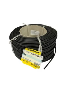 Kabeltronik Steuerleitung SENSORFLEX PVC 2x0,25mm² Schwarz 100m Ring Steuerkabel - Bild 1 von 1