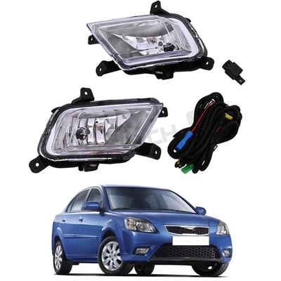 Par de faros antiniebla para parachoques delantero KIA RIO 2010 2011 2012 Foto 1 de 4