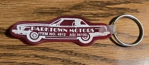 Oldtimer PARKTOWN MOTORS Schlüsselanhänger in Autoform " Mercedes SL " ? Red Rubber City? - Bild 1 von 3