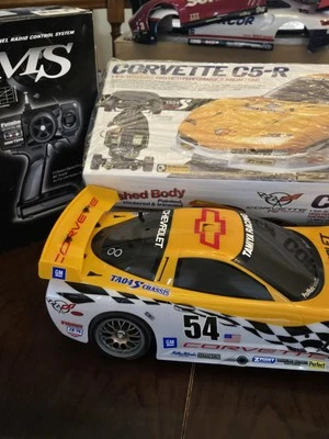 Tamiya 1/10th Corvette C5-R Ta04s RC Car  remote control - Image 1 of 4