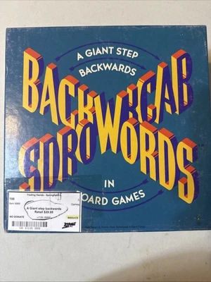 Backwords Board Game (1988) – Retro Wordplay Game / Pre-Owned Complete - Image 1 of 4