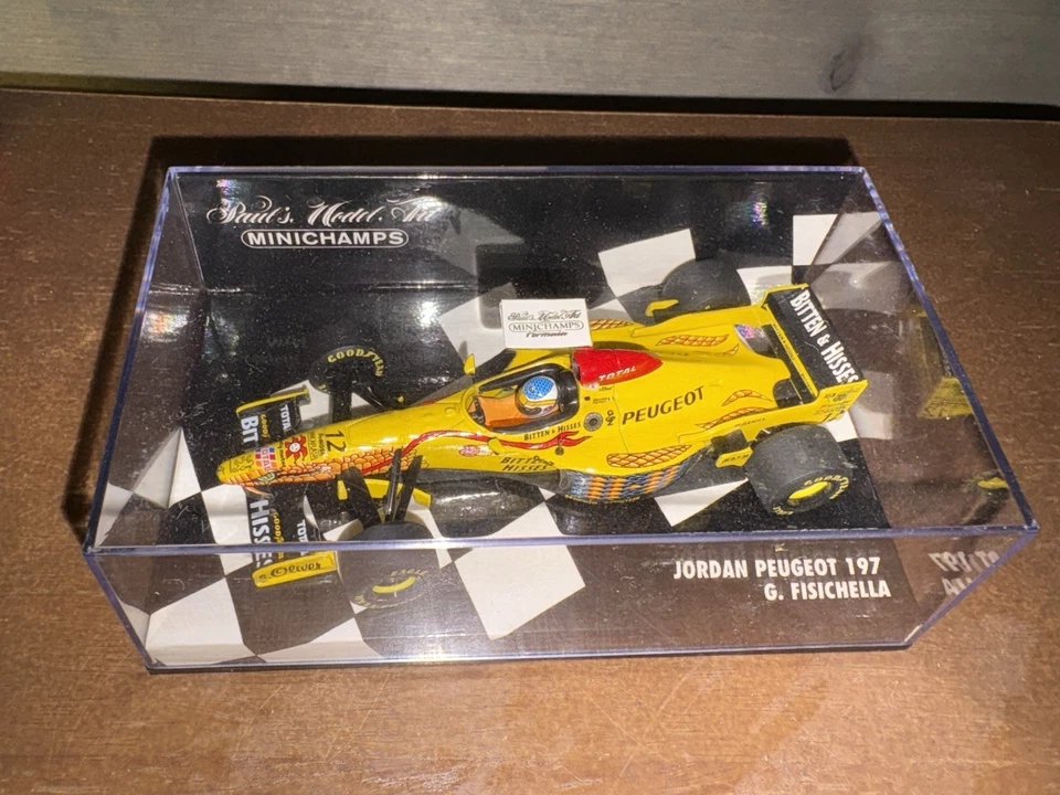 PAUL'S МОДЕЛЬ ИСКУССТВА 1/43 ФОРМУЛА 1 F1 GIANCARLO FISICHELLA JORDAN PEUGEOT 197 - Изображение 1 из 1