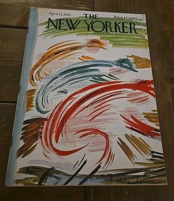 Vintage New Yorker magazine April 22, 1961 Ralph Salisbury Children's Museum VG - Image 1 of 4