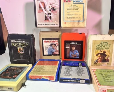 Lot Of 10 Vintage Country Music8 Track Cartridges Various Artists Charley Pride Foto 1 de 4