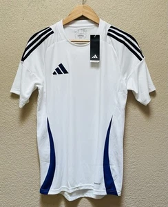 Adidas Tiro24 Jersey White Color Slim Fit Men's Size Small - Picture 1 of 8