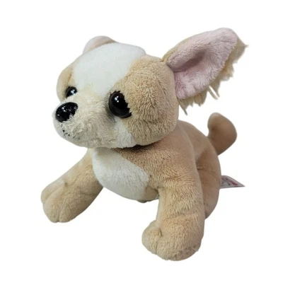 Webkinz Lil'Kinz Chihuahua Dog Plush Tan 7" Stuffed Puppy No Code Ganz HS104 - Image 1 of 4