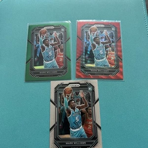 2022-23 Mark Williams Prizm Red Ice / Green Hornets Rookie RC 3 Card Lot - Bild 1 von 5