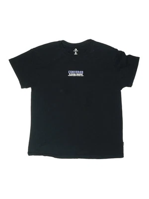 Camiseta negra manga corta Converse para niños L juvenil Foto 1 de 2