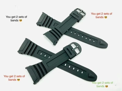 Lote de 2 Se Adapta a Casio Banda ILUMINADOR W96H W-96H-1AV W-96H-1BV W-96H-2AV W-96H-9A Foto 1 de 4