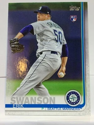 Erik Swanson - 2019 Topps Update #US197 RC Rookie - Seattle Mariners - Image 1 of 2