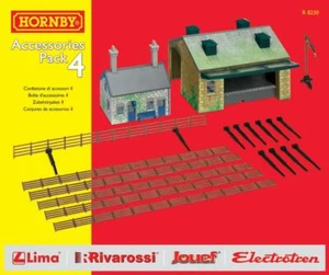 PAQUETE DE ACCESORIOS DE TRAKMAT HORNBY R8230 4 MERCANCÍAS COBERTIZO VALLA MEDIDOR DE CARGA - Imagen 1 de 2