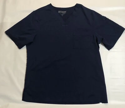 Blusa Médica Dk Blue Para Hombre Lg Gris Anatomía Un Bolsillo Usada Foto 1 de 4